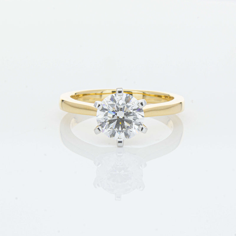 18ct Yellow Gold 1.50ct Diamond Capri Ring-Ring-Walker & Hall