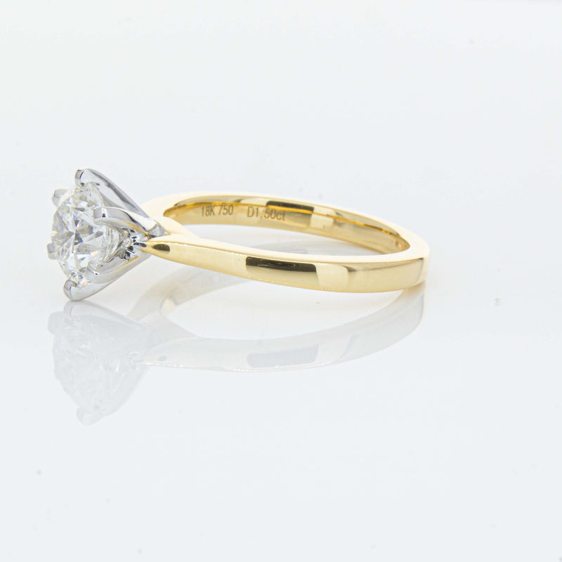 18ct Yellow Gold 1.50ct Diamond Capri Ring-Ring-Walker & Hall