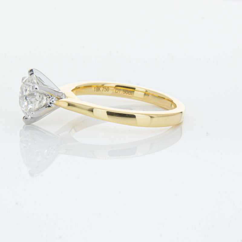 18ct Yellow Gold 1.50ct Diamond Capri Ring-Ring-Walker & Hall