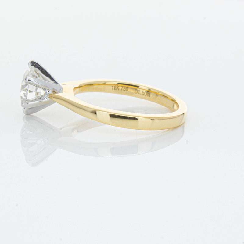 18ct Yellow Gold 1.50ct Diamond Capri Ring-Ring-Walker & Hall