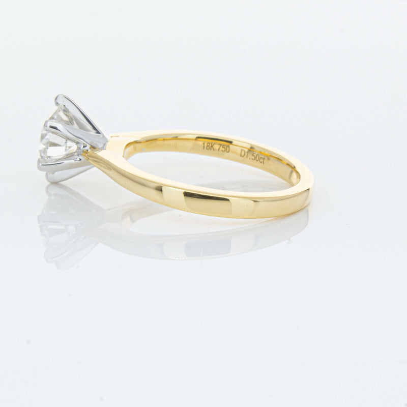 18ct Yellow Gold 1.50ct Diamond Capri Ring-Ring-Walker & Hall