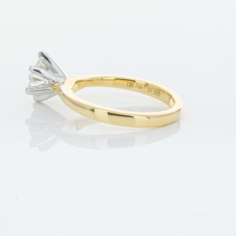 18ct Yellow Gold 1.50ct Diamond Capri Ring-Ring-Walker & Hall