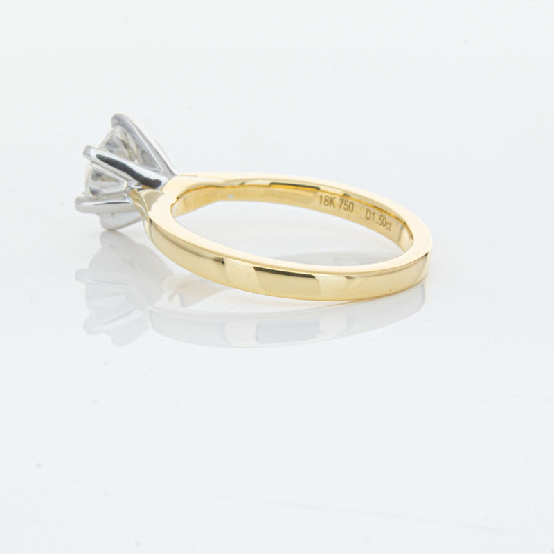 18ct Yellow Gold 1.50ct Diamond Capri Ring-Ring-Walker & Hall