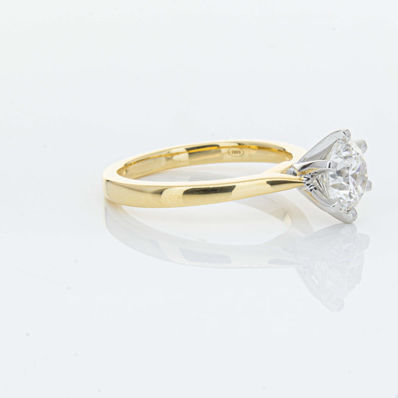 18ct Yellow Gold 1.50ct Diamond Capri Ring-Ring-Walker & Hall