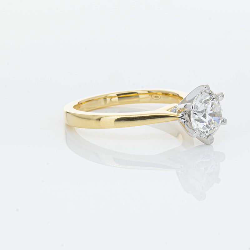 18ct Yellow Gold 1.50ct Diamond Capri Ring-Ring-Walker & Hall
