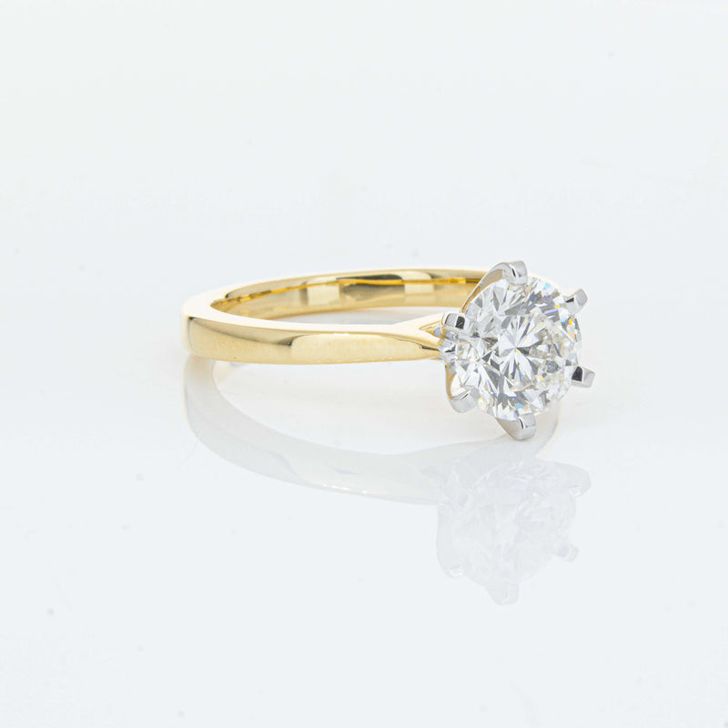 18ct Yellow Gold 1.50ct Diamond Capri Ring-Ring-Walker & Hall