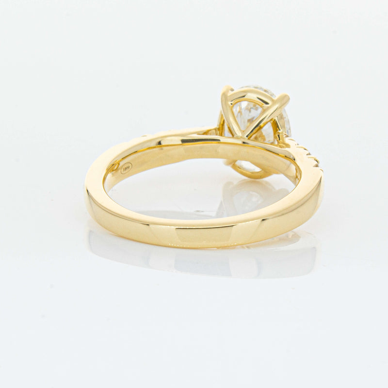 18ct Yellow Gold 2.01ct Oval Diamond Phoenix Ring-Ring-Walker & Hall