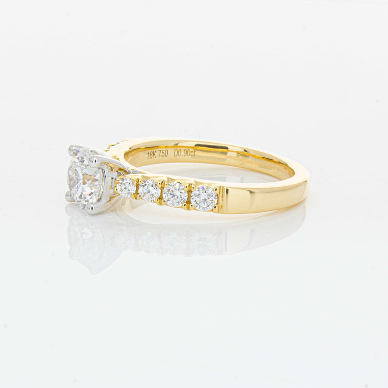 18ct Yellow Gold .90ct Diamond Phoenix Ring-Ring-Walker & Hall