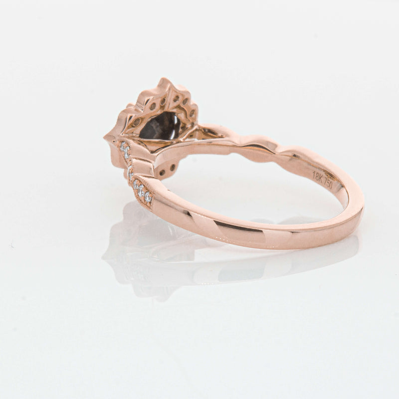18ct Rose Gold .61ct Black Diamond Paramount Ring-Ring-Walker & Hall