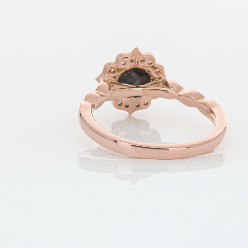 18ct Rose Gold .61ct Black Diamond Paramount Ring-Ring-Walker & Hall