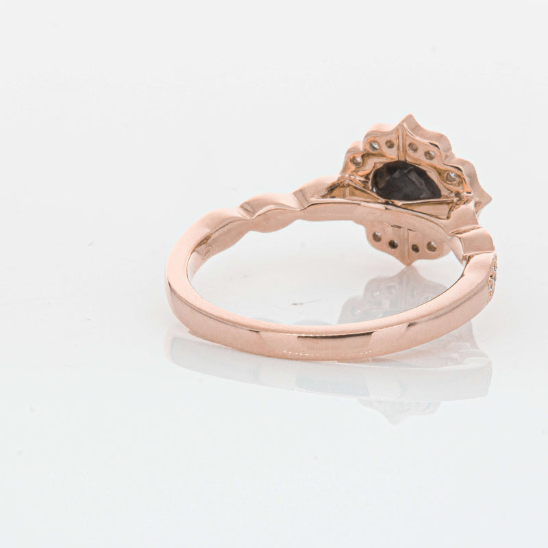 18ct Rose Gold .61ct Black Diamond Paramount Ring-Ring-Walker & Hall
