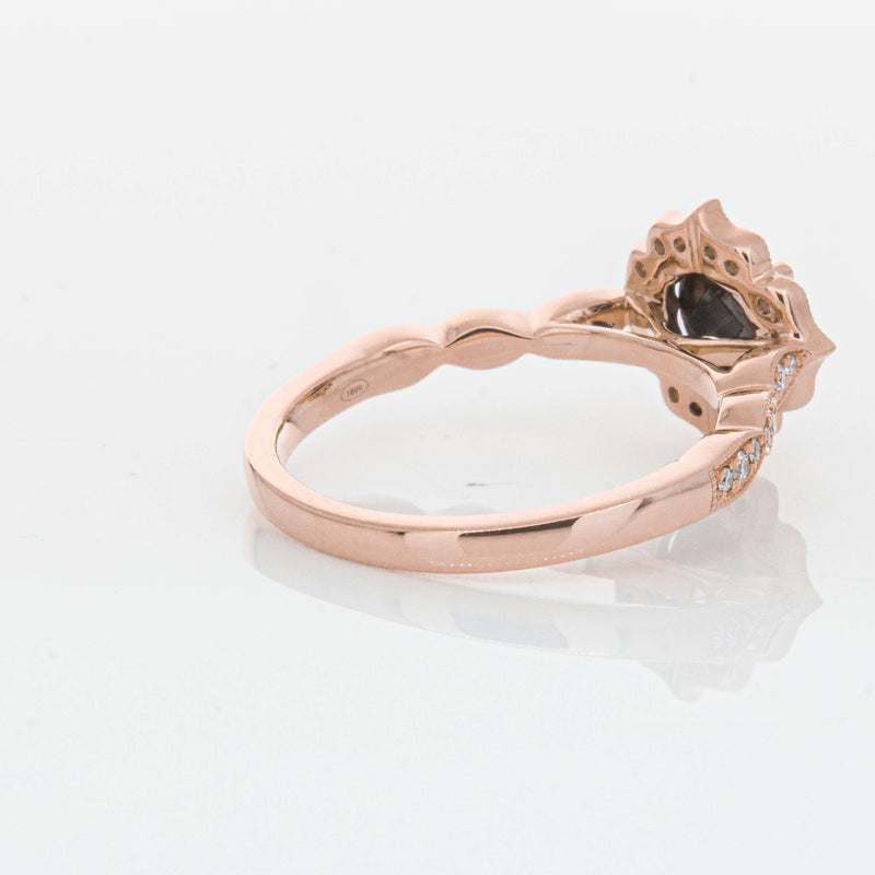 18ct Rose Gold .61ct Black Diamond Paramount Ring-Ring-Walker & Hall