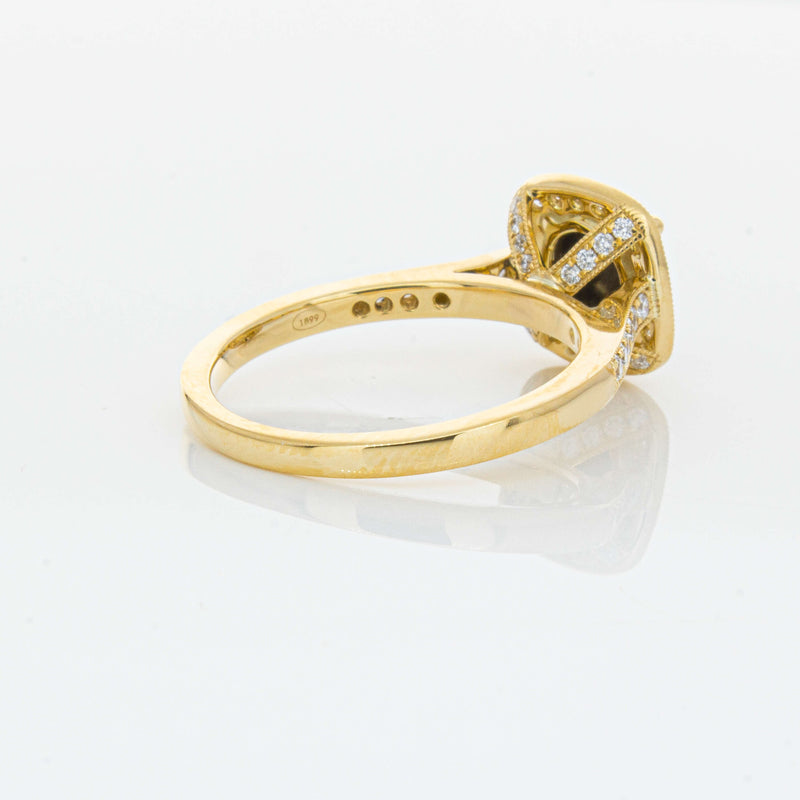 18ct Yellow Gold Black Diamond Aurora Ring-Ring-Walker & Hall