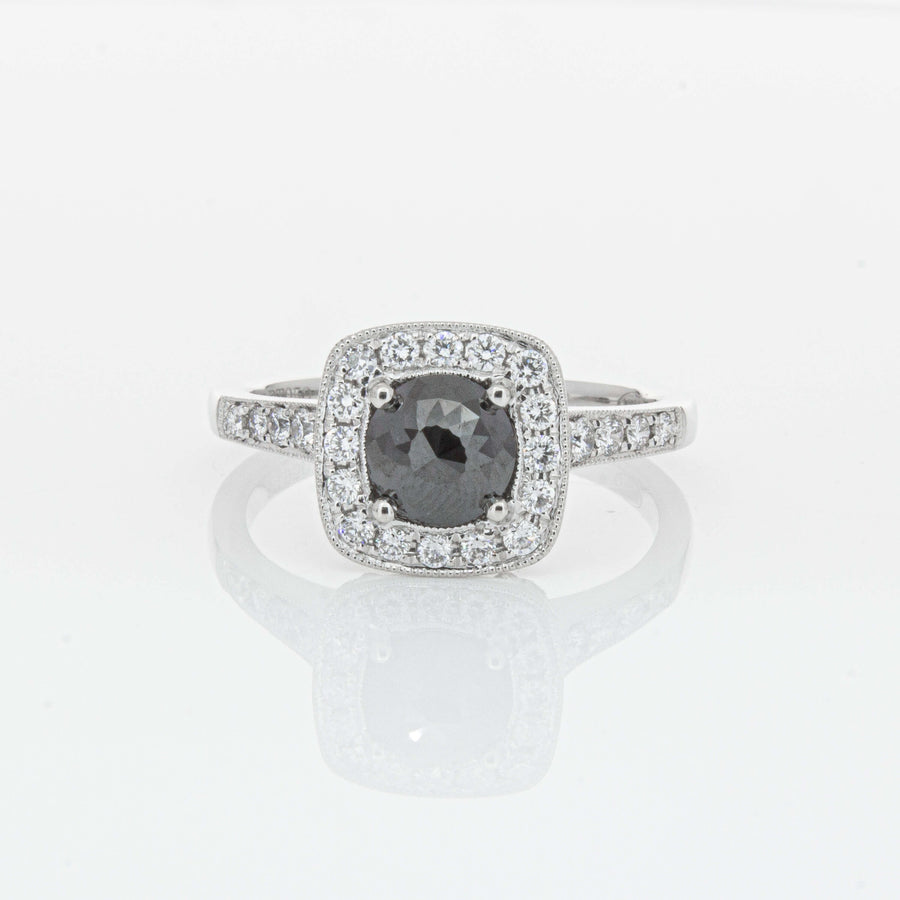 Platinum Black Diamond Aurora Ring-Ring-Walker & Hall