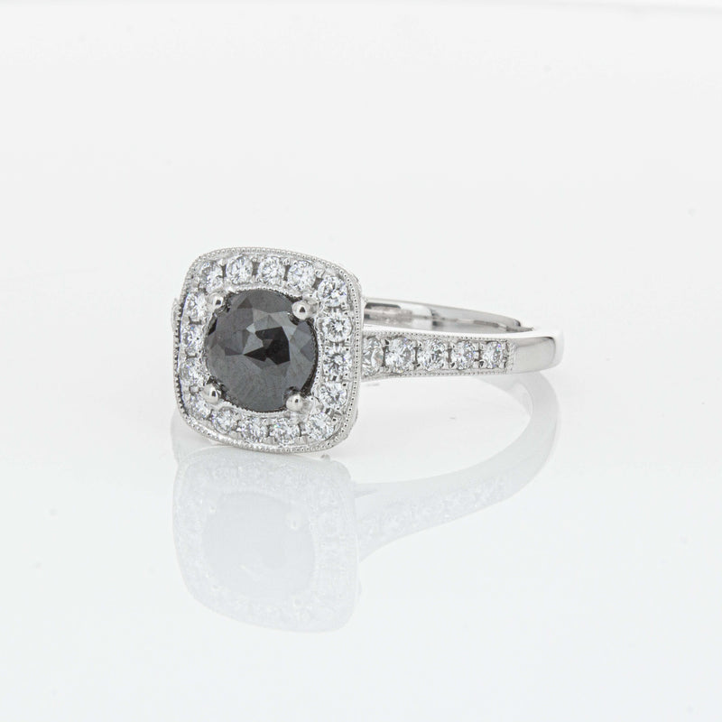 Platinum Black Diamond Aurora Ring-Ring-Walker & Hall