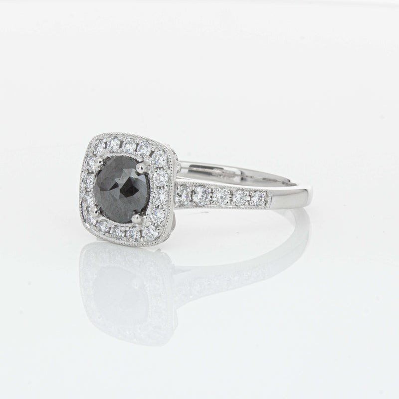 Platinum Black Diamond Aurora Ring-Ring-Walker & Hall