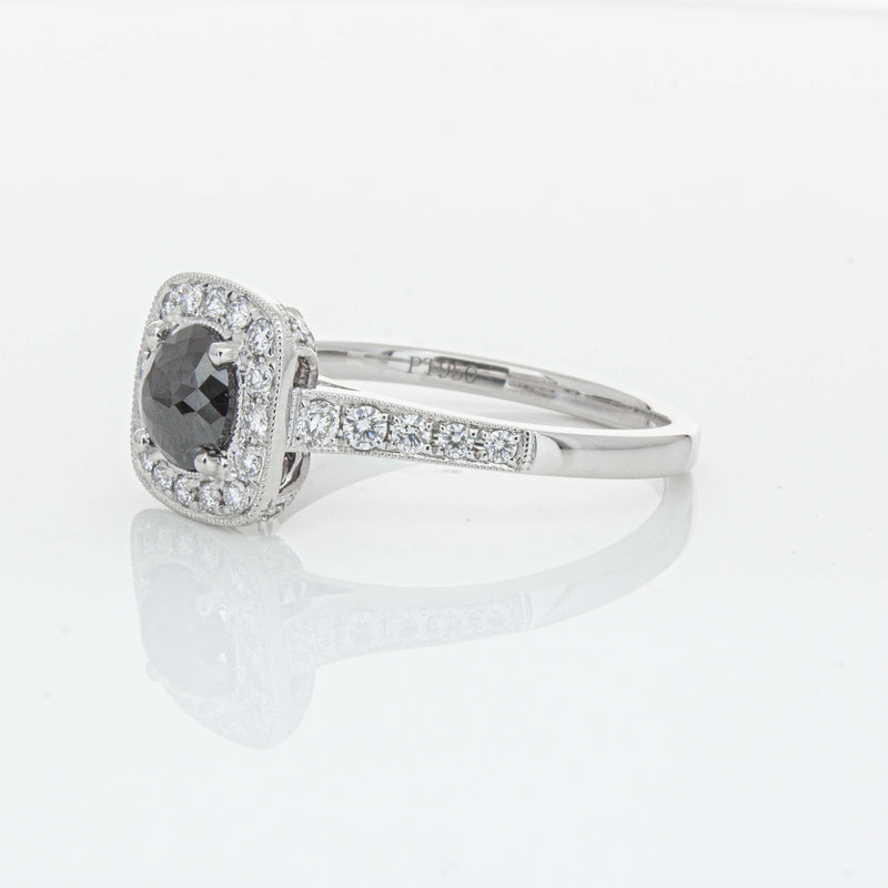 Platinum Black Diamond Aurora Ring-Ring-Walker & Hall