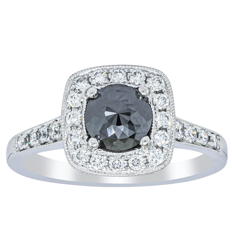 Platinum Black Diamond Aurora Ring-Ring-Walker & Hall