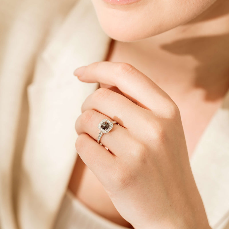 Platinum Black Diamond Aurora Ring-Ring-Walker & Hall