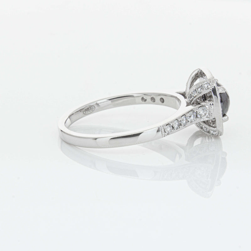Platinum Black Diamond Aurora Ring-Ring-Walker & Hall