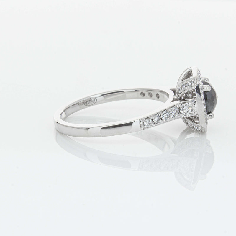Platinum Black Diamond Aurora Ring-Ring-Walker & Hall
