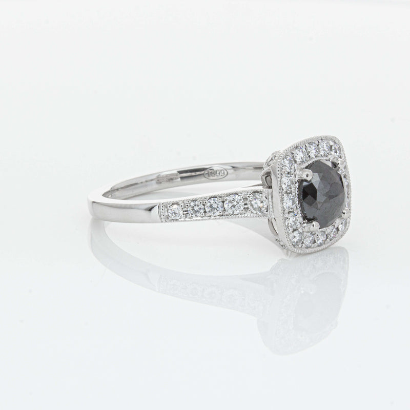 Platinum Black Diamond Aurora Ring-Ring-Walker & Hall