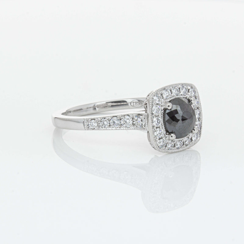 Platinum Black Diamond Aurora Ring-Ring-Walker & Hall
