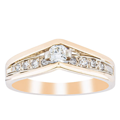 Deja Vu 14ct Yellow Gold .25ct Diamond Cluster Ring-Ring-Walker & Hall