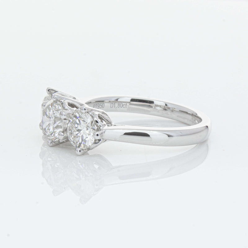 Platinum 1.80ct Reclaimed Diamond Coronado Ring-Ring-Walker & Hall