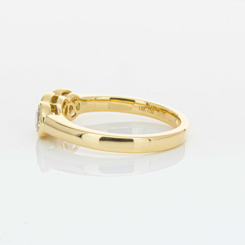 18ct Yellow Gold .91ct Diamond Three-Stone Natalia Ring-Ring-Walker & Hall