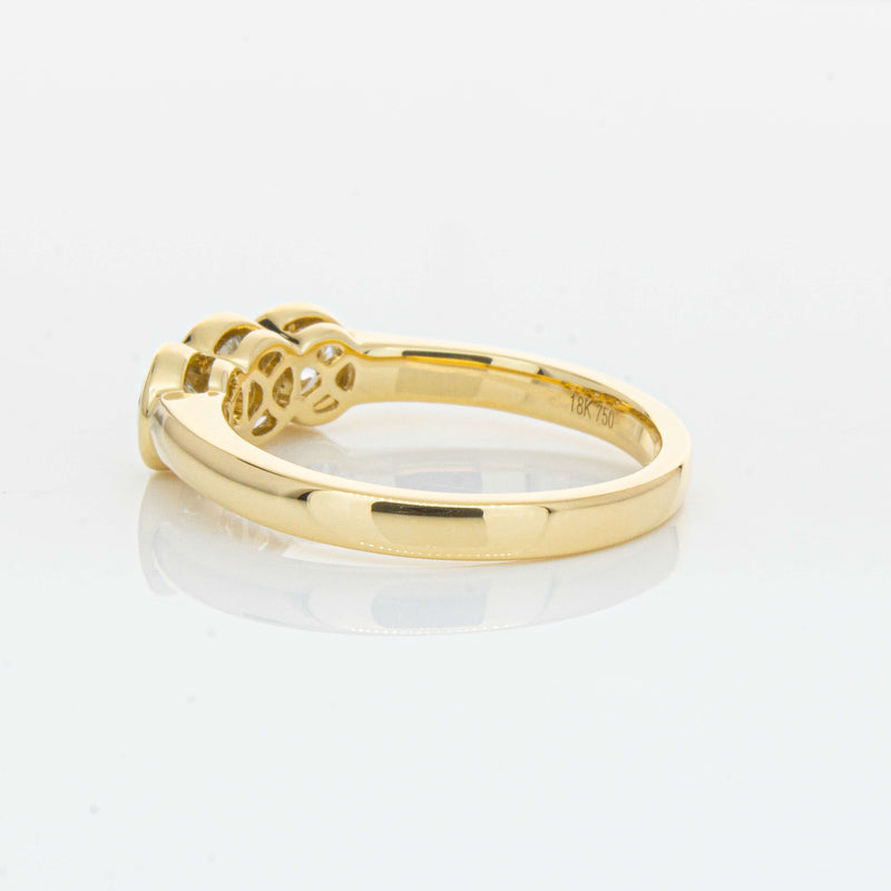 18ct Yellow Gold .91ct Diamond Three-Stone Natalia Ring-Ring-Walker & Hall