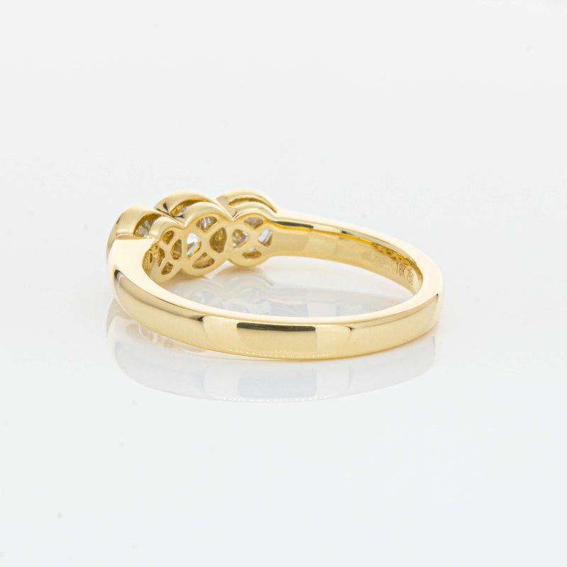 18ct Yellow Gold .91ct Diamond Three-Stone Natalia Ring-Ring-Walker & Hall