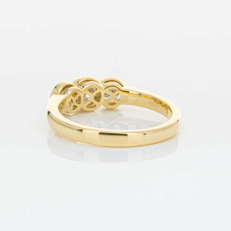 18ct Yellow Gold .91ct Diamond Three-Stone Natalia Ring-Ring-Walker & Hall