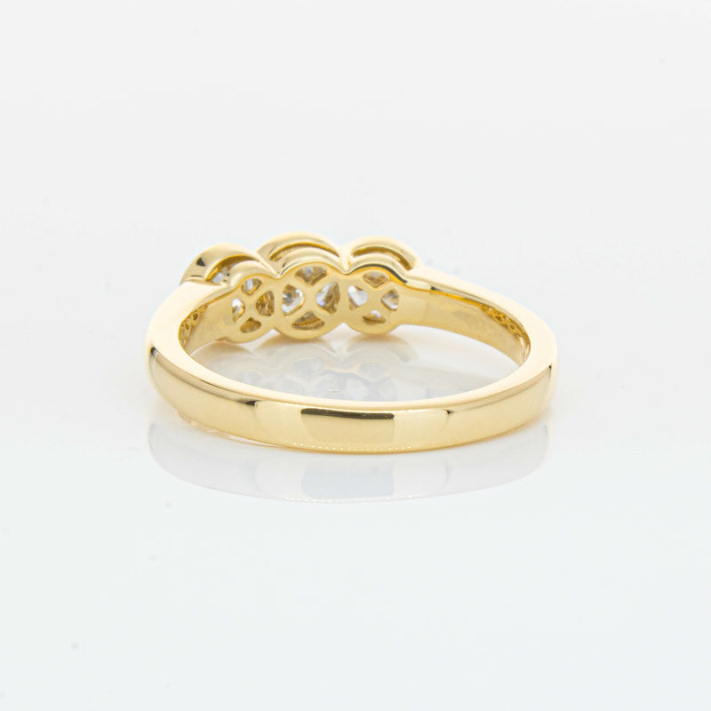 18ct Yellow Gold .91ct Diamond Three-Stone Natalia Ring-Ring-Walker & Hall