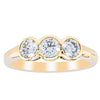18ct Yellow Gold .91ct Diamond Three-Stone Natalia Ring-Ring-Walker & Hall