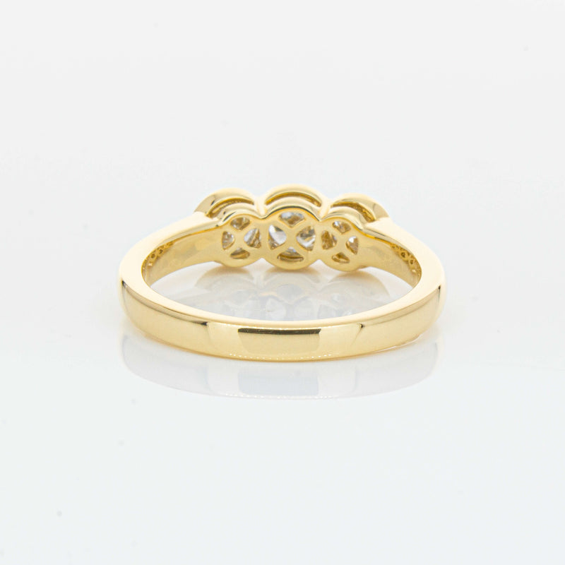 18ct Yellow Gold .91ct Diamond Three-Stone Natalia Ring-Ring-Walker & Hall