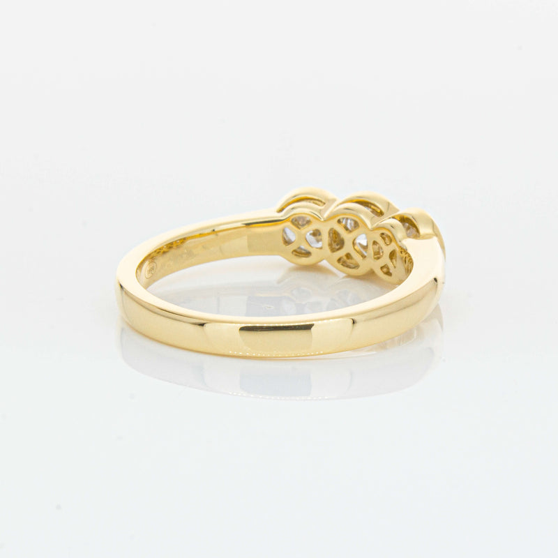 18ct Yellow Gold .91ct Diamond Three-Stone Natalia Ring-Ring-Walker & Hall