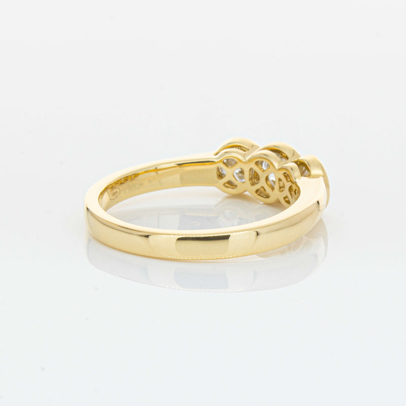 18ct Yellow Gold .91ct Diamond Three-Stone Natalia Ring-Ring-Walker & Hall