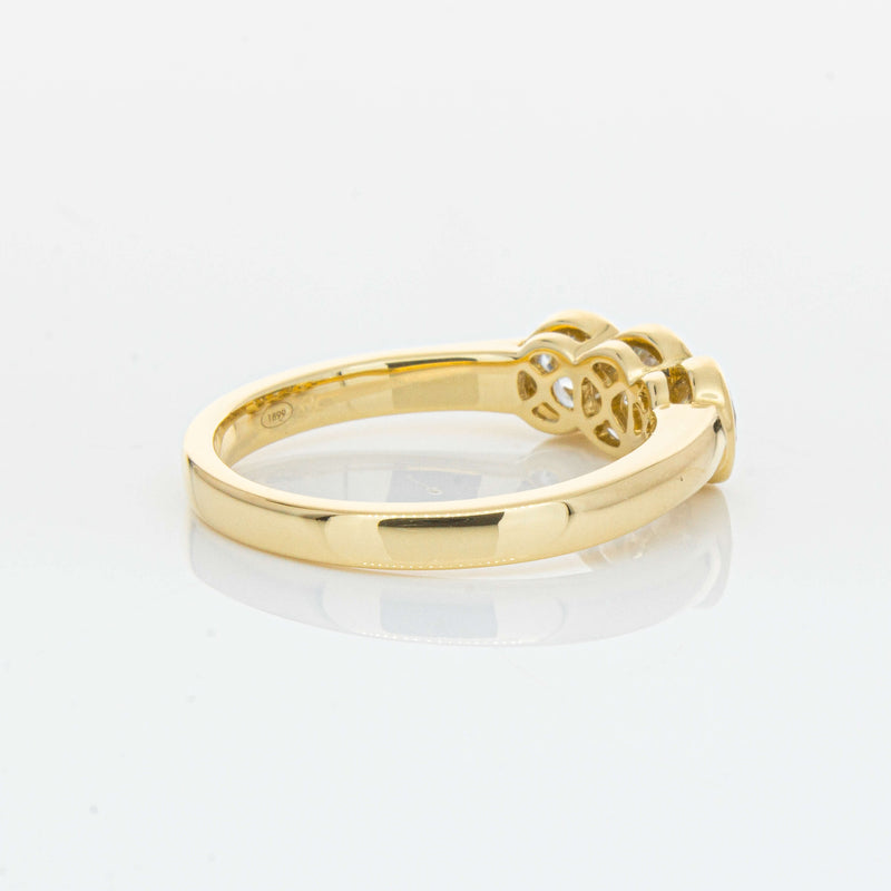 18ct Yellow Gold .91ct Diamond Three-Stone Natalia Ring-Ring-Walker & Hall