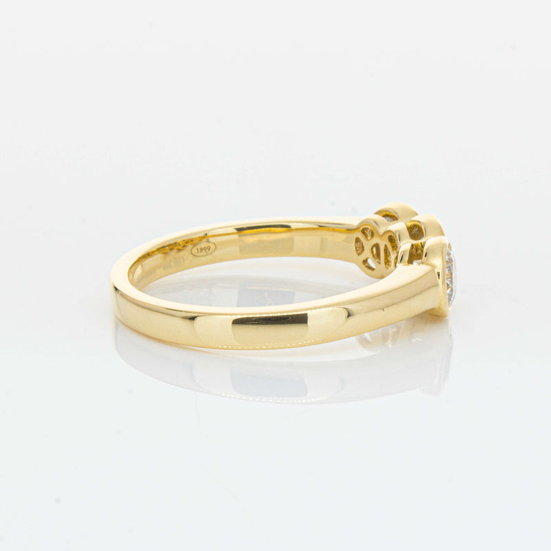 18ct Yellow Gold .91ct Diamond Three-Stone Natalia Ring-Ring-Walker & Hall