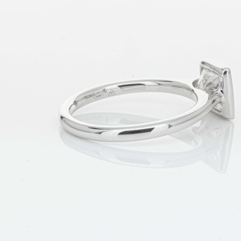 18ct White Gold 1.50ct Reclaimed Princess Cut Diamond Natalia Ring-Ring-Walker & Hall