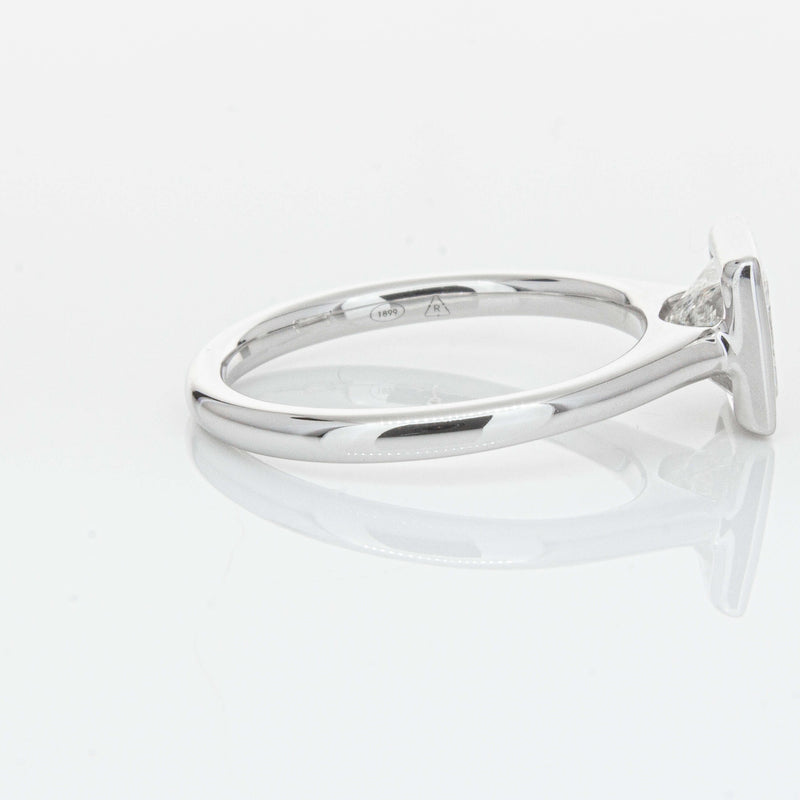 18ct White Gold 1.50ct Reclaimed Princess Cut Diamond Natalia Ring-Ring-Walker & Hall