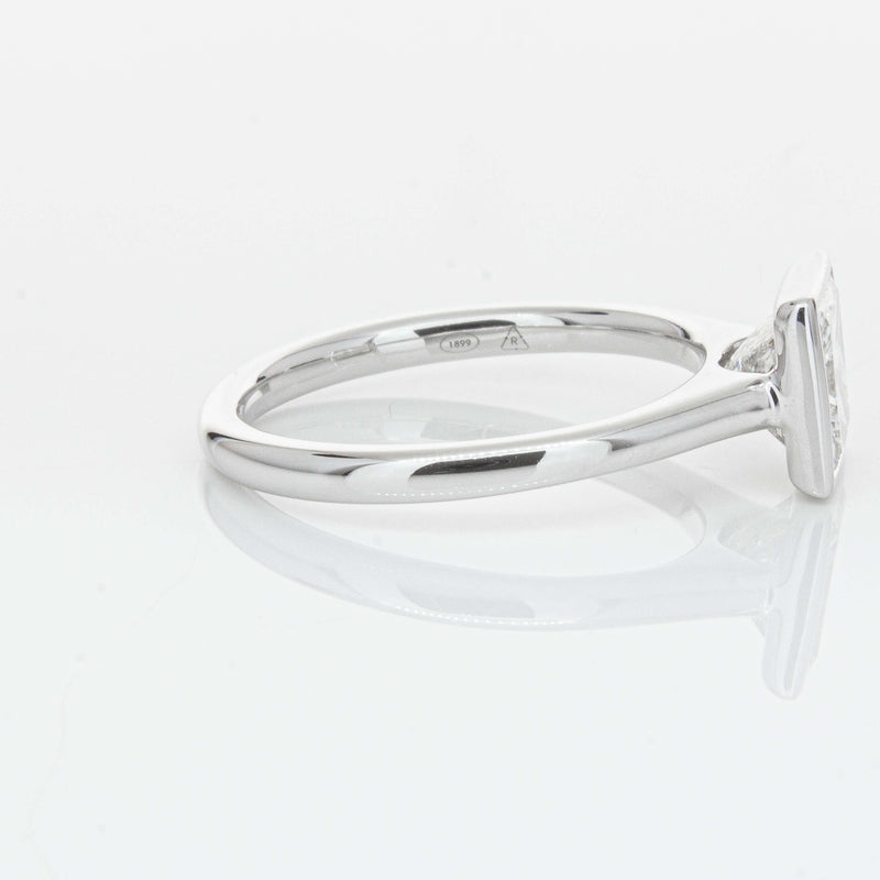 18ct White Gold 1.50ct Reclaimed Princess Cut Diamond Natalia Ring-Ring-Walker & Hall