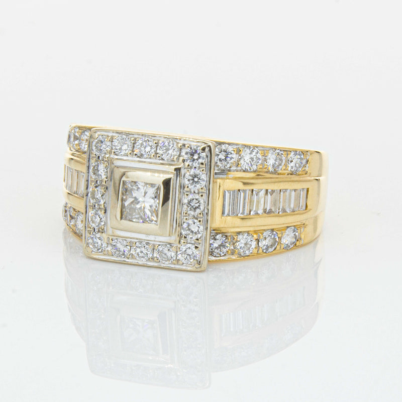 Deja Vu 18ct Yellow & White Gold 1.03ct Diamond Ring-Ring-Walker & Hall