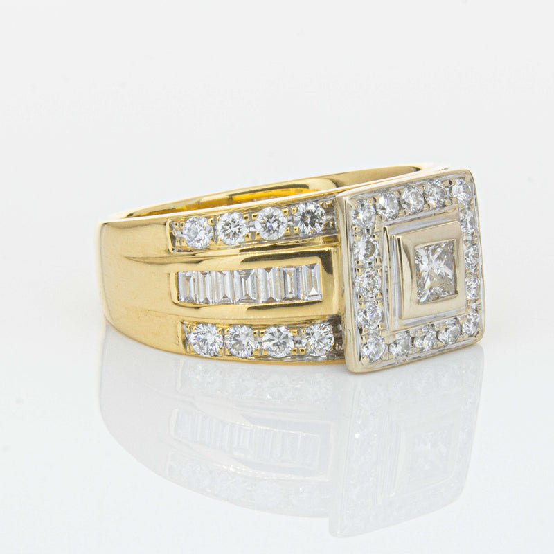 Deja Vu 18ct Yellow & White Gold 1.03ct Diamond Ring-Ring-Walker & Hall