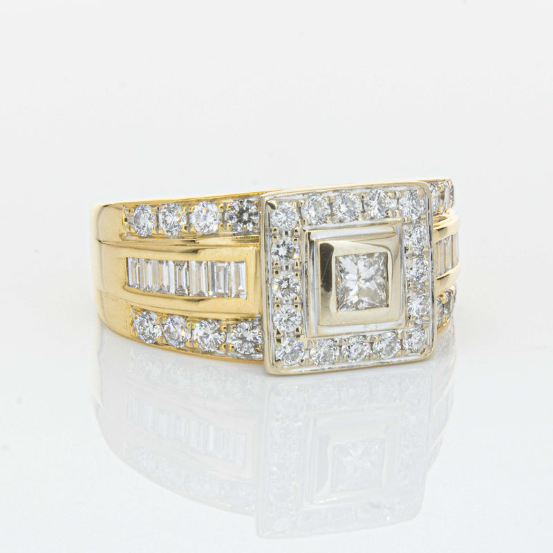 Deja Vu 18ct Yellow & White Gold 1.03ct Diamond Ring-Ring-Walker & Hall