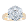 18ct Yellow Gold 1.87ct Diamond Lotus Ring-Ring-Walker & Hall