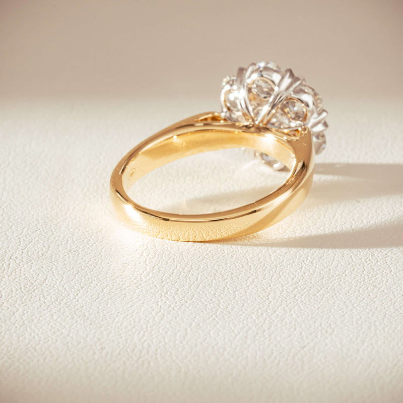 18ct Yellow Gold 1.87ct Diamond Lotus Ring-Ring-Walker & Hall