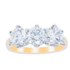 18ct Yellow Gold 2.16ct Diamond Trilogy Ring-Ring-Walker & Hall