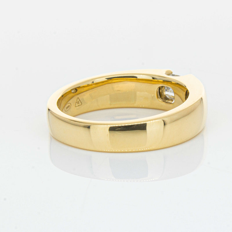 18ct Yellow Gold .50ct Emerald Cut Reclaimed Diamond Ring - Ring - Walker & Hall